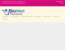 Tablet Screenshot of biomedvacunas.com